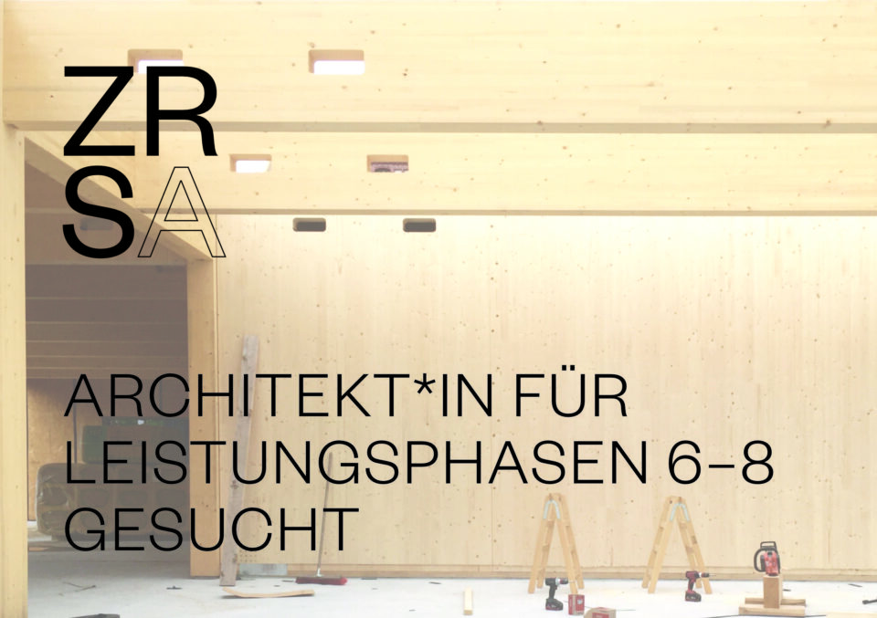 Stellenanzeige Architekt*in für Bauleitung LP6–8