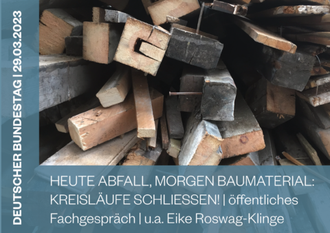 Heute Abfall, morgen Baumaterial: Kreisläufe schließen!