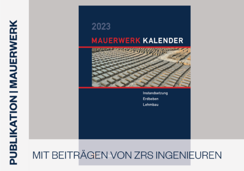 Mauerwerk Kalender 2023 mit Beiträgen von ZRS Ingenieuren