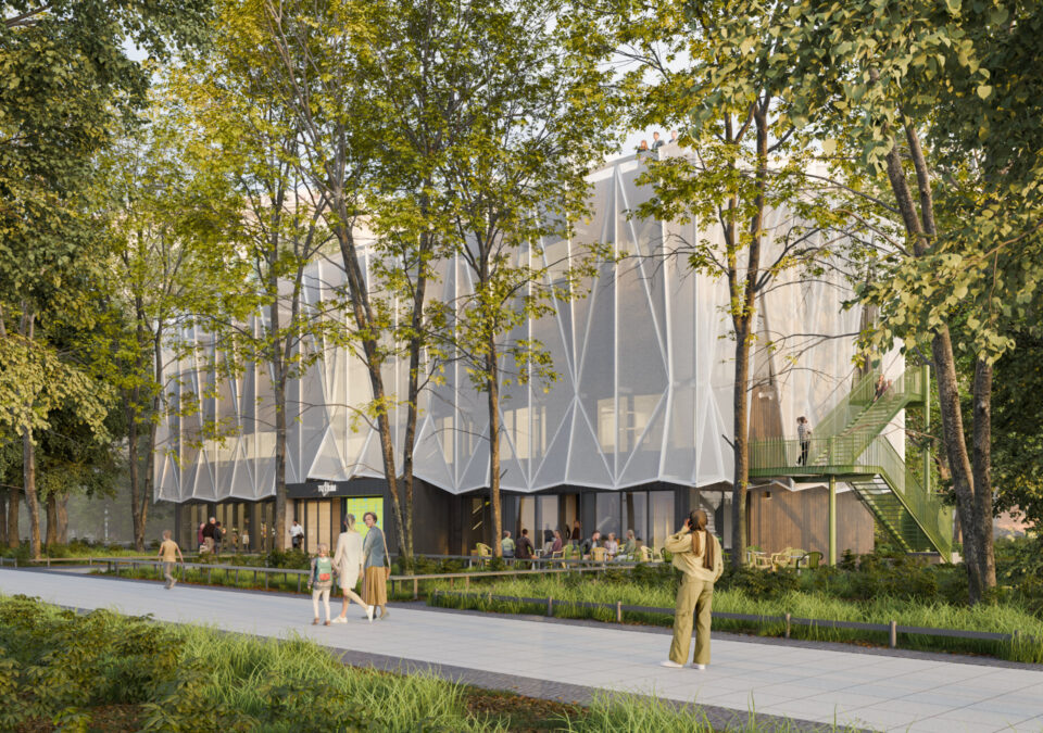 Museums-Pavillon und Touristische Wissenspfade | TU Campus, Berlin