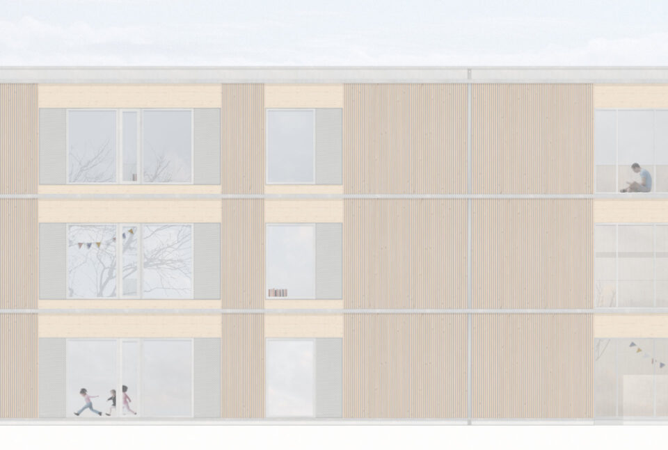 Das Fliegende Klassenzimmer 2.0 | Fassadendetail